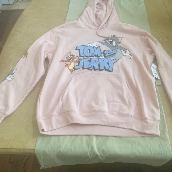 Tom and Jerry Jackets & Blazers - Tom and Jerry Hoodie XL-15/17 NET pink